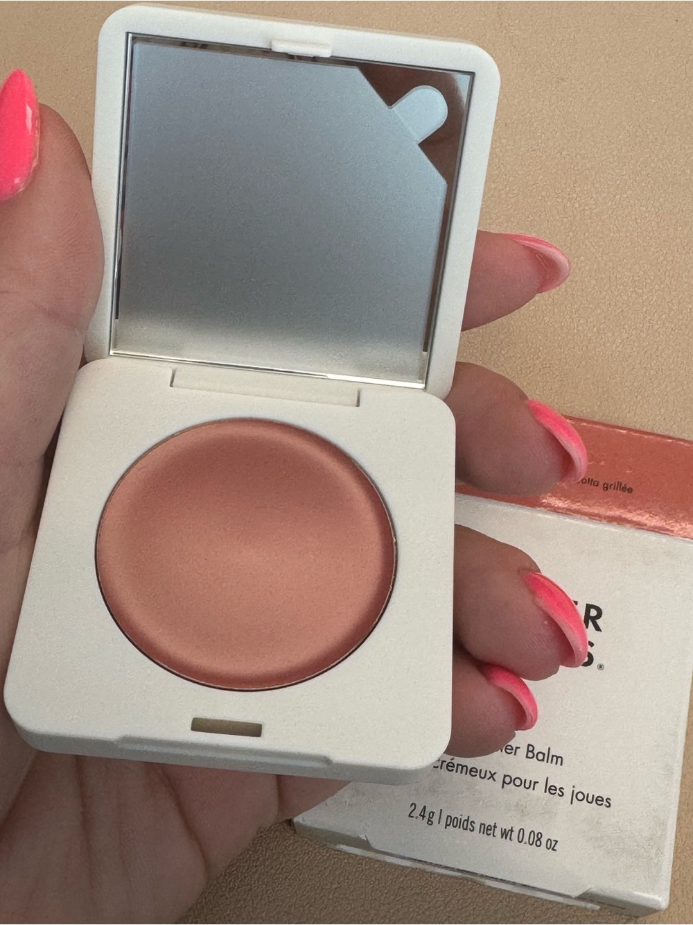 Summer Fridays Cream Blush Balm — Warm Peach